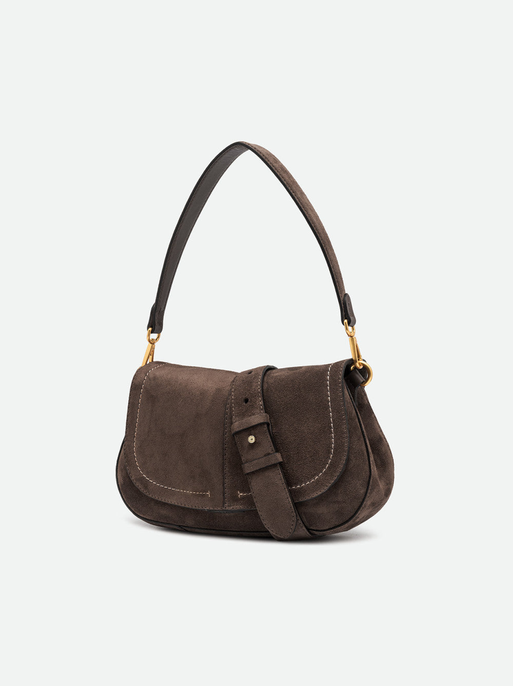 Gianni Chiarini Helena Round Borsa Media in Pelle Scamosciata