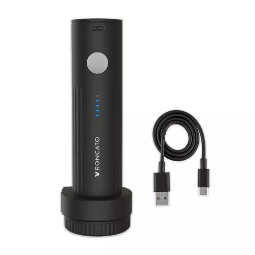 Roncato pompa elettrica wireless per sacche sottovuoto compatta e ricaricabile NERO TU | Giò Fashion