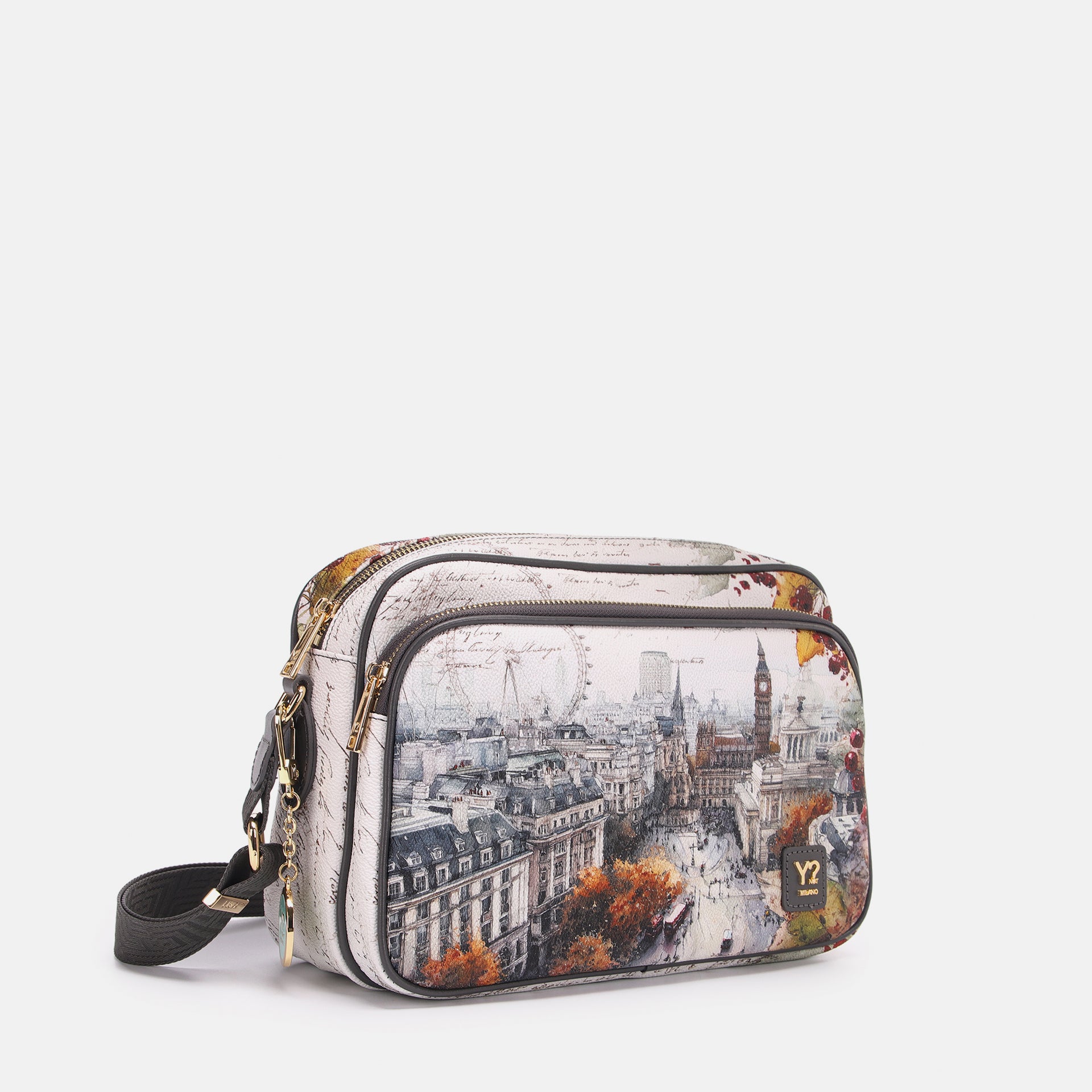 Ynot? Yes Bag Borsa Reporter Donna con Tracolla in Tessuto