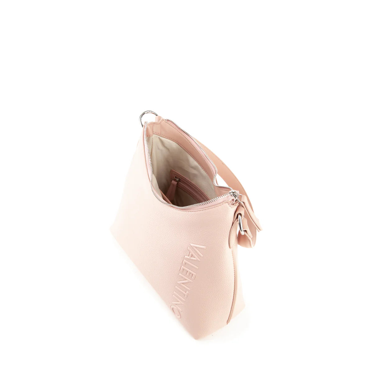 Mario Valentino Borsa Hobo Donna Elegante con Logo Laterale Rosa TU | Giò Fashion