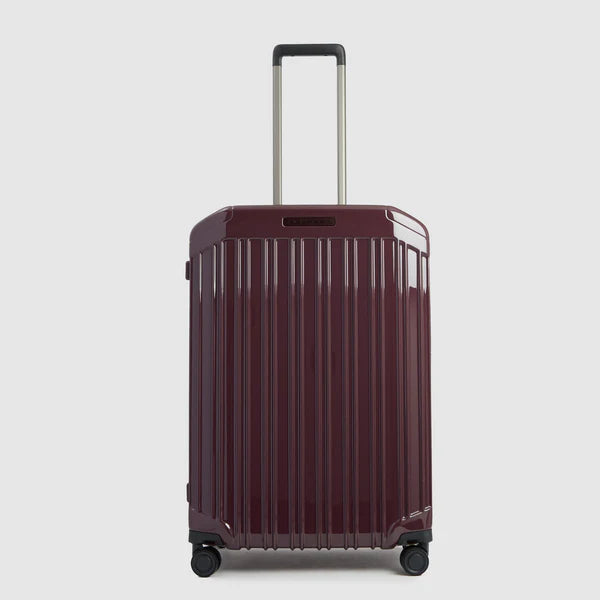 Trolley medio Piquadro rigido con 4 ruote e chiusura TSA BORDEAUX TU | Giò Fashion