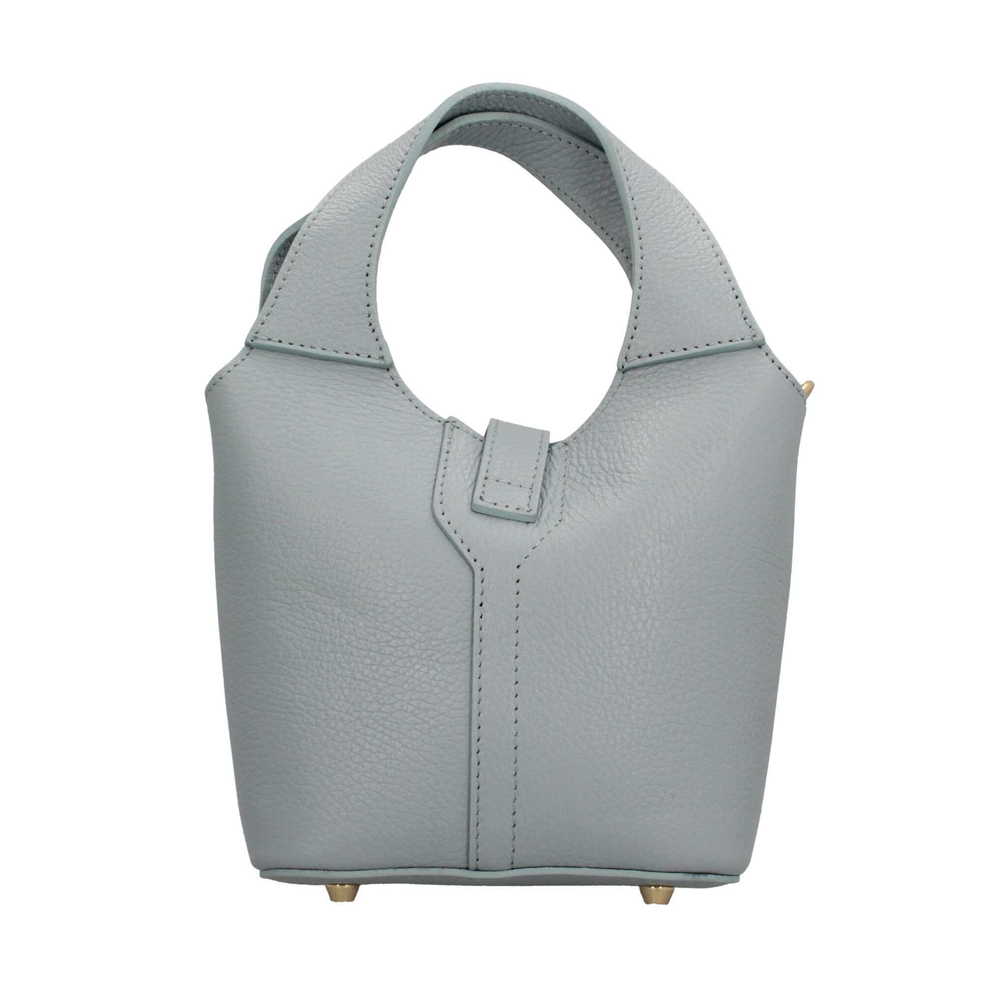 Borsa Made in Italy a mano in vera pelle con chiusura a lucchetto