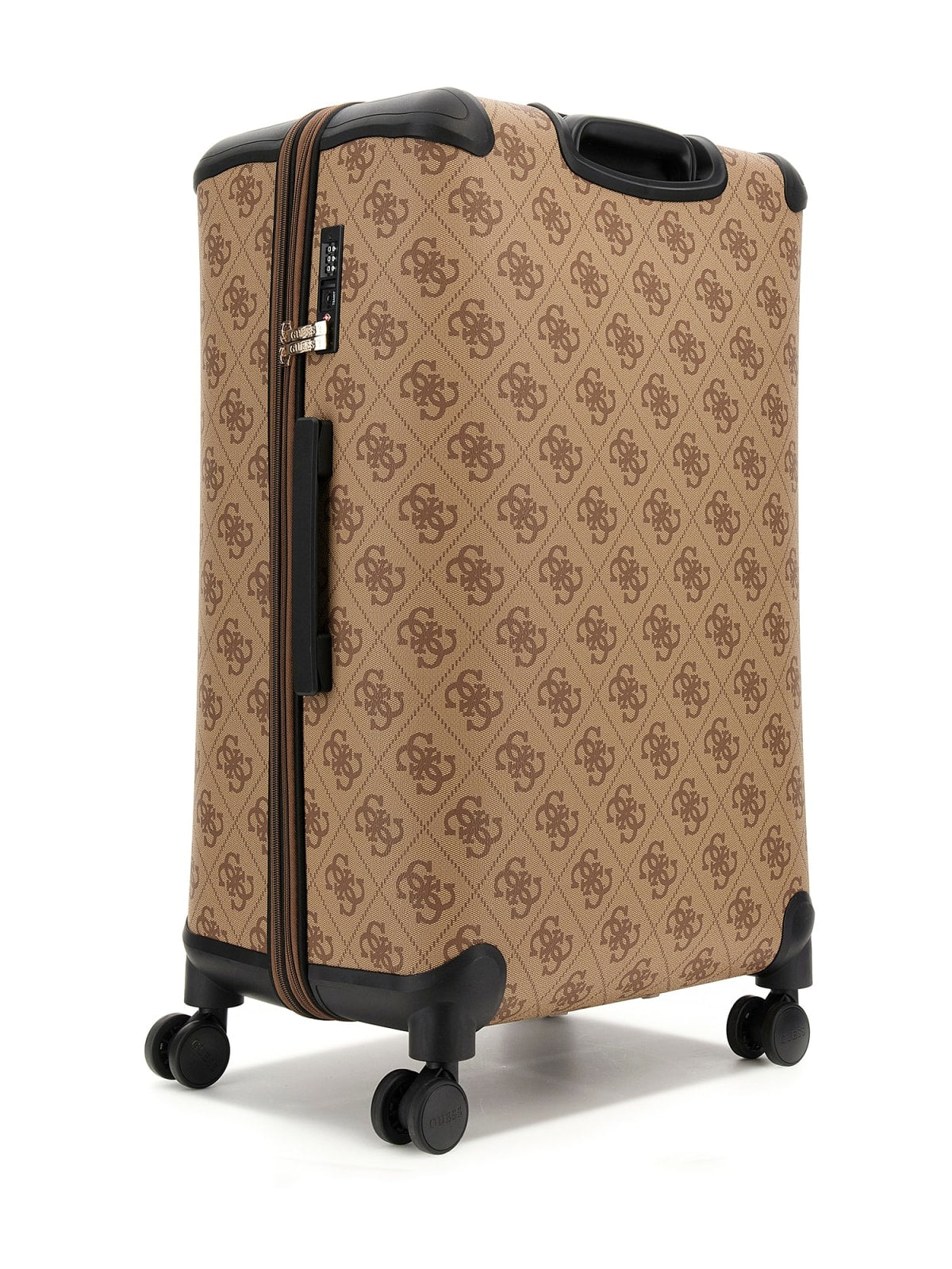 Trolley Grandi Guess Berta 28 pollici 8 ruote logo LATTE LOGO/MARRONE TU | Giò Fashion