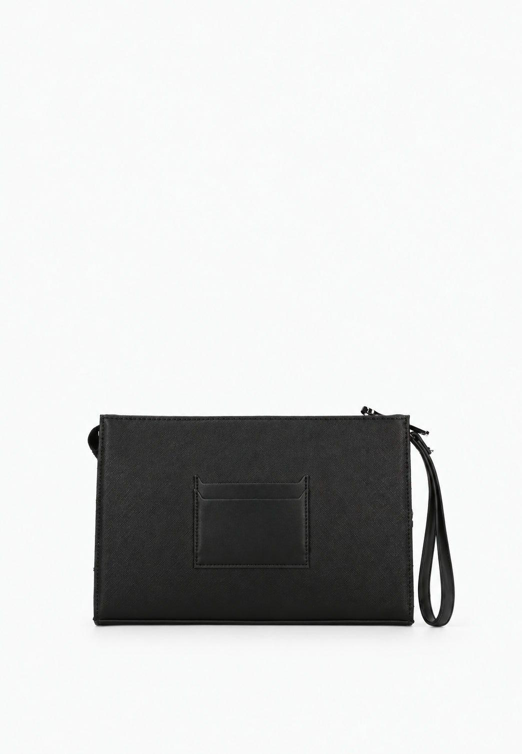 Valentino Pochette Uomo Karo con Zip e Logo