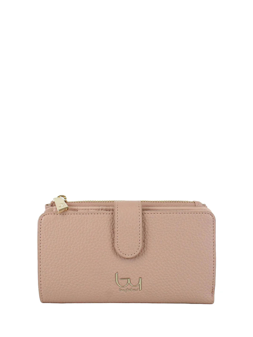 By Byblos portafoglio con chiusura a bottone e zip Rosa TU | Giò Fashion
