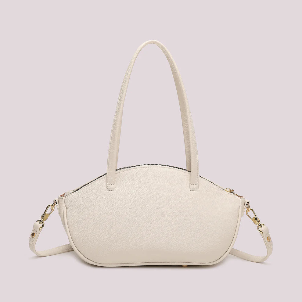 Borsa a Spalla Mimi Mua Nodo ai Manici PANNA TU | Giò Fashion