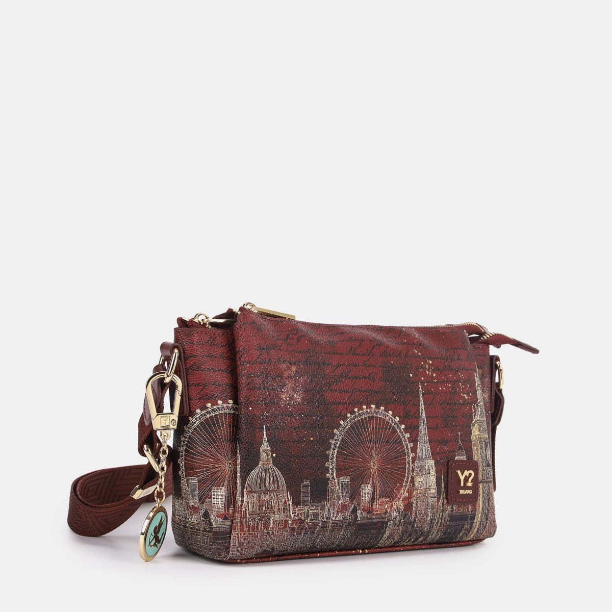 Ynot? Yes Bag Borsa a Spalla Donna con 3 Scomparti