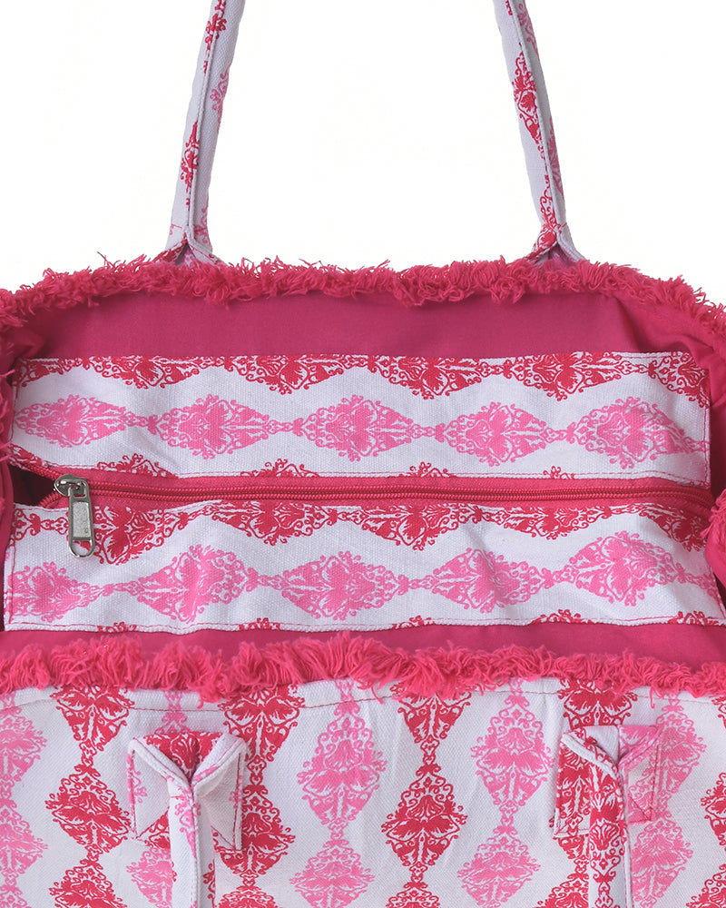 Ble Resort Collection Borsa Rosso in Canvas