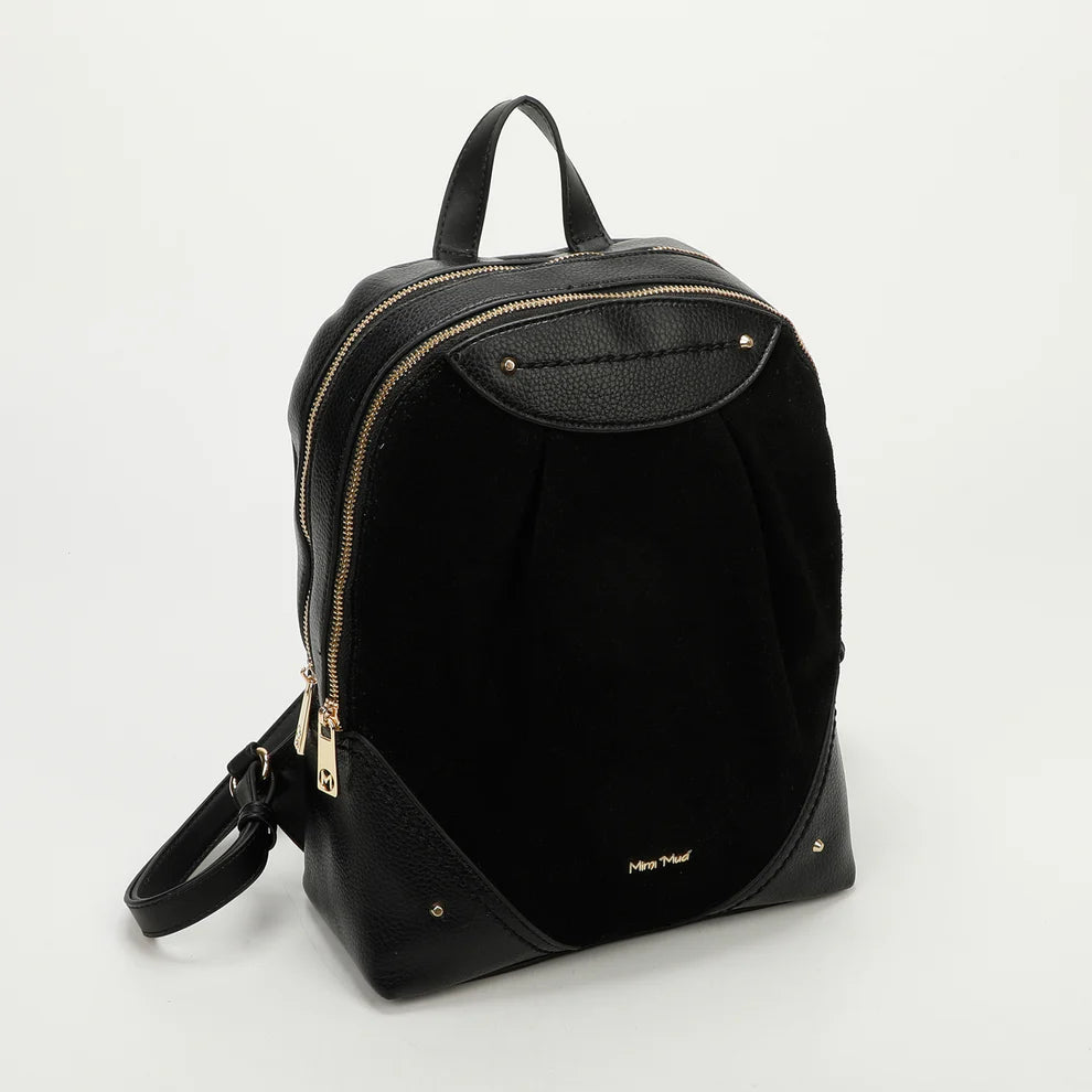 Zaino in ecopelle con dettagli eleganti Mimi Mua NERO TU | Giò Fashion