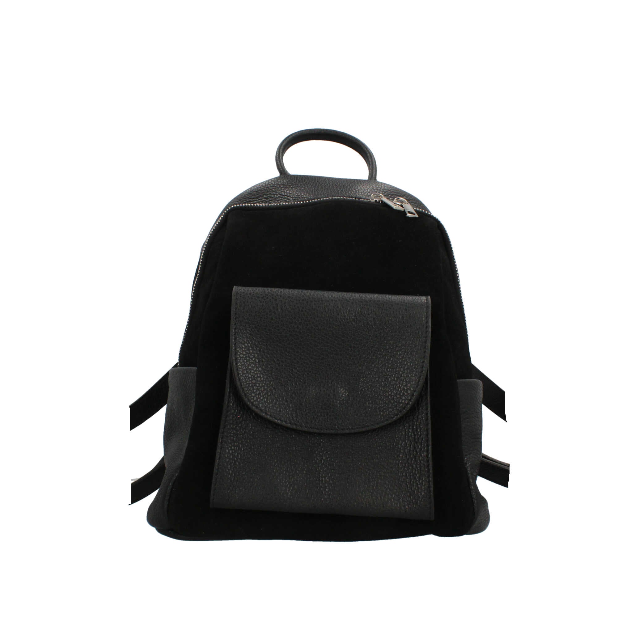 Made in Italy zaino in pelle stile elegante NERO TU | Giò Fashion