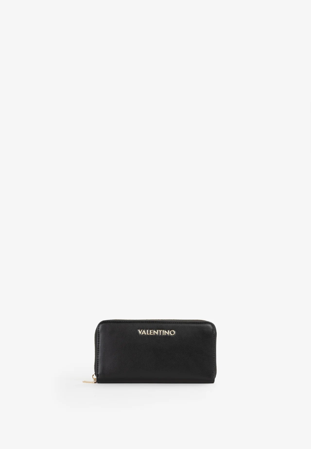 Portafoglio Donna Valentino Clio Re con Zip Nero Grande e Capiente