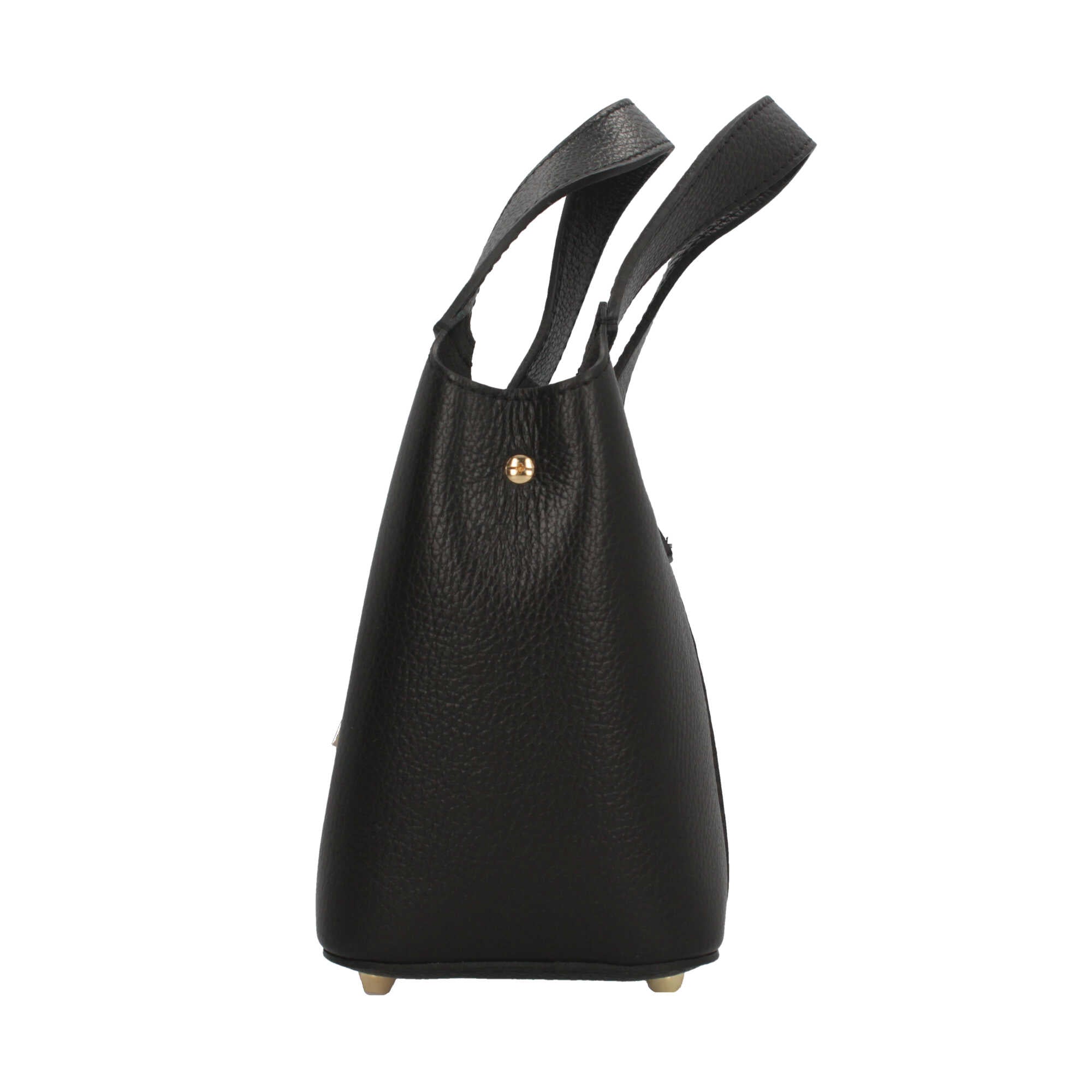 Borsa Made in Italy a mano in vera pelle con chiusura a lucchetto
