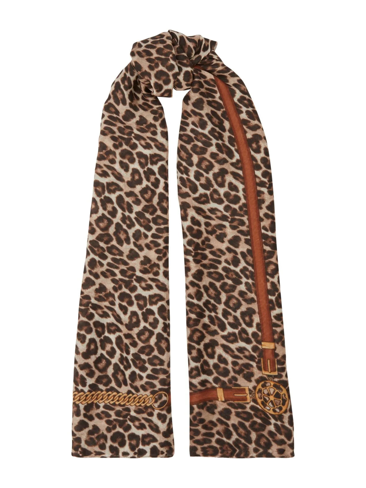 Foulard Guess con stampa animalier e dettagli eleganti