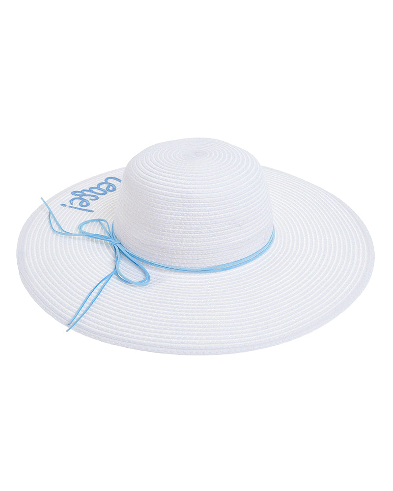 Ble Resort Collection Cappello Azzurro di Paglia e "Beach Please"