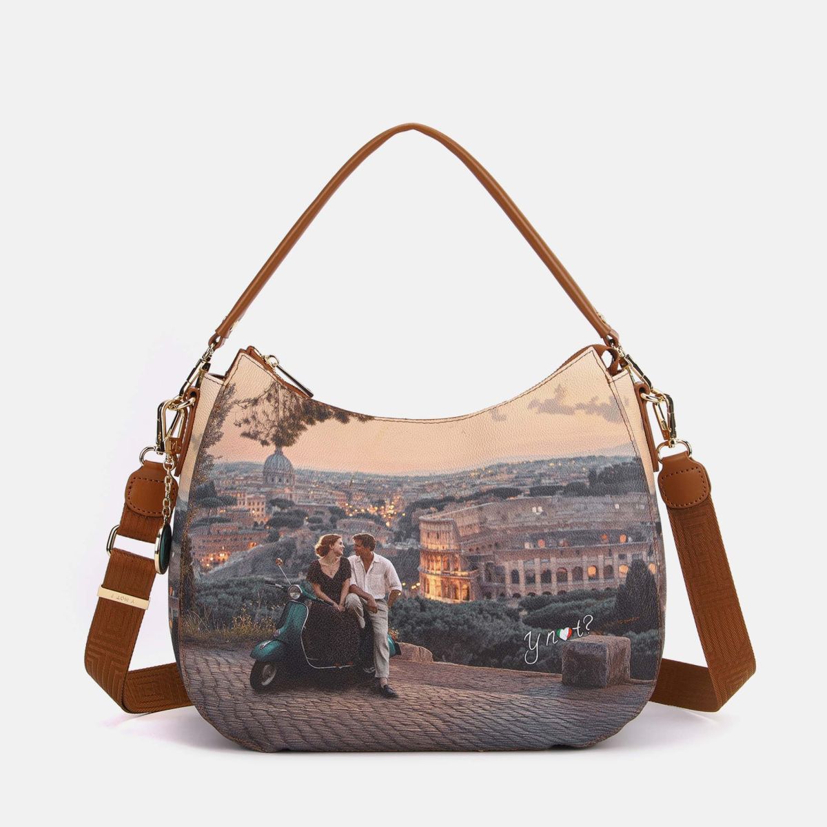 Ynot? Yes Bag Hobo Bag Donna con Tracolla