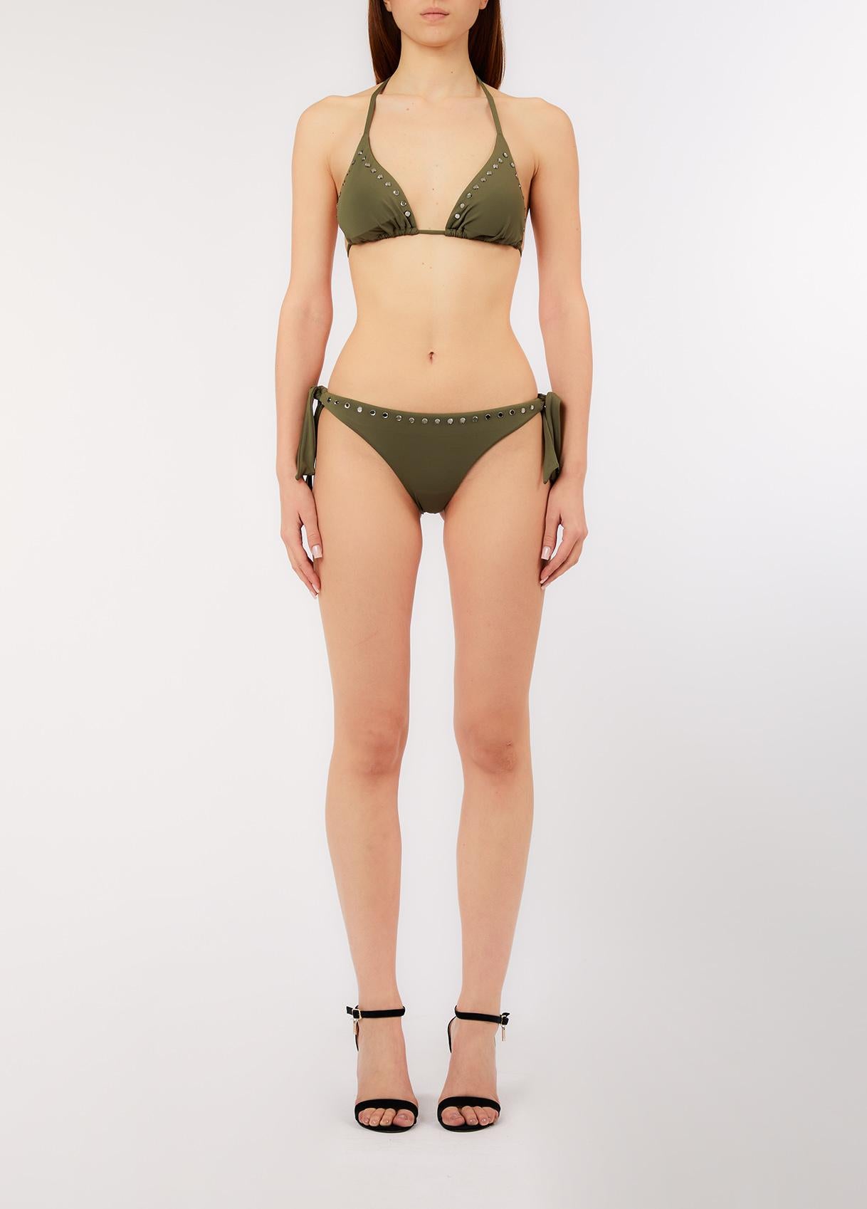 Bikini Liu Jo Donna Triangolo con Slip Laccetti e Applicazioni Gioiello