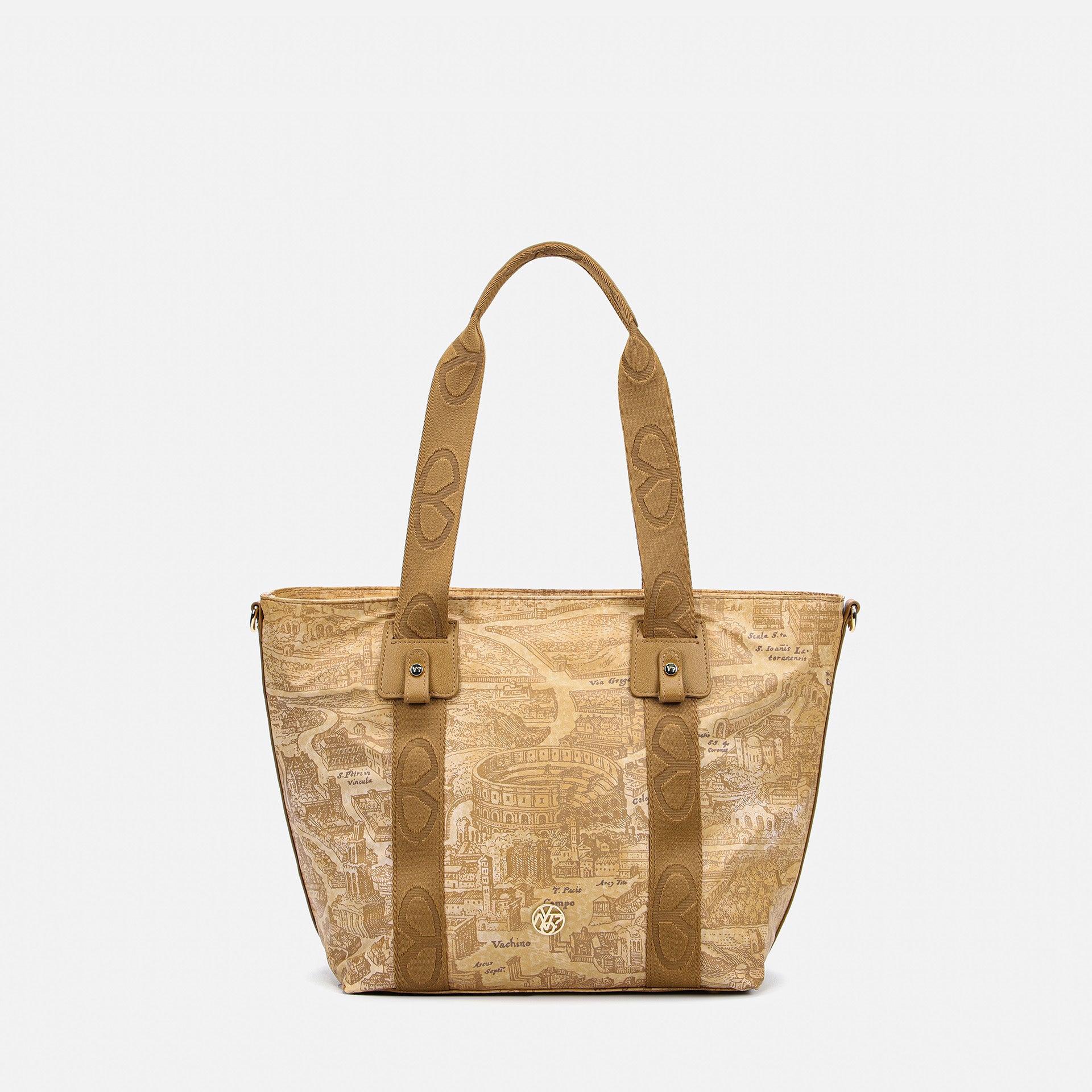 shooping bag y not  in tessuto Beige TU | Giò Fashion