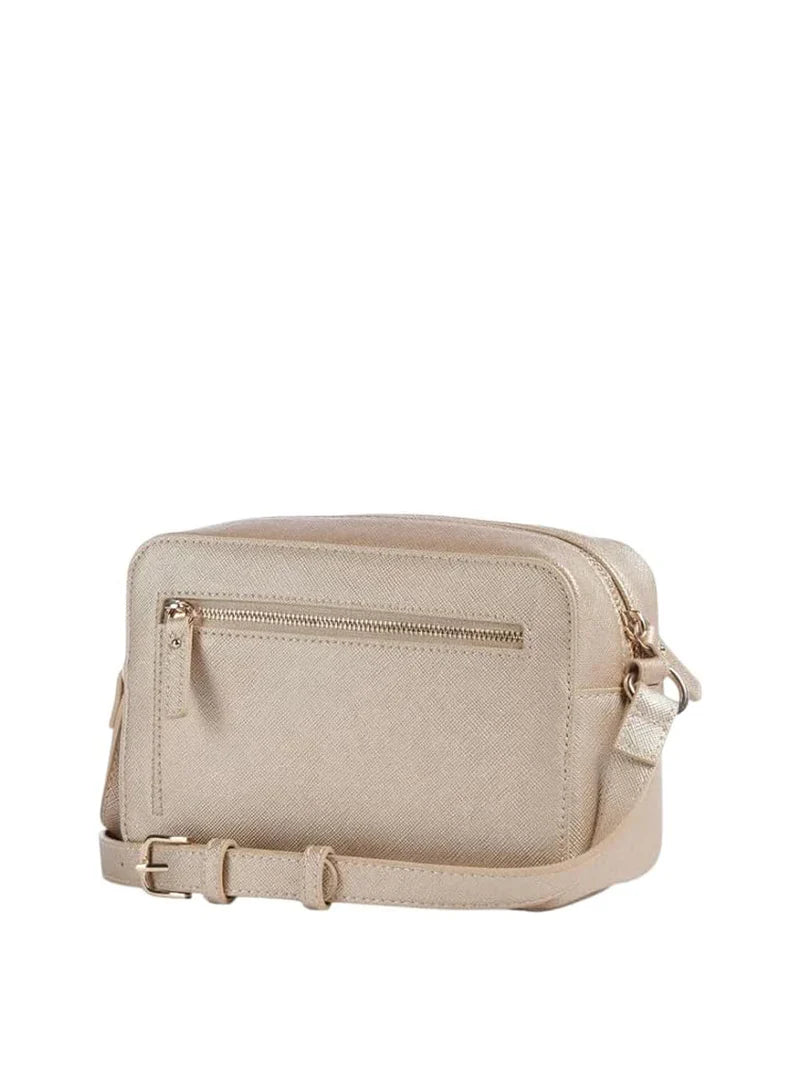 Borsa a tracolla Liu Jo dal design compatto con logo frontale Beige TU | Giò Fashion
