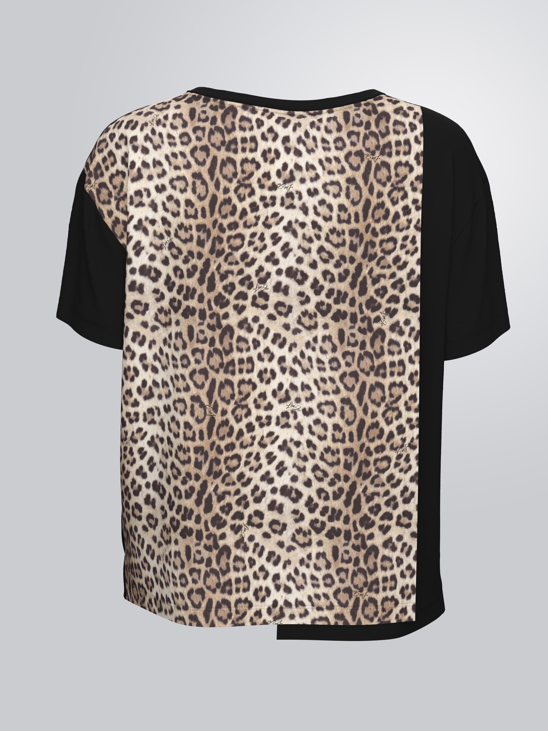 T-Shirt Liu Jo Donna con Logo Frontale Decorato