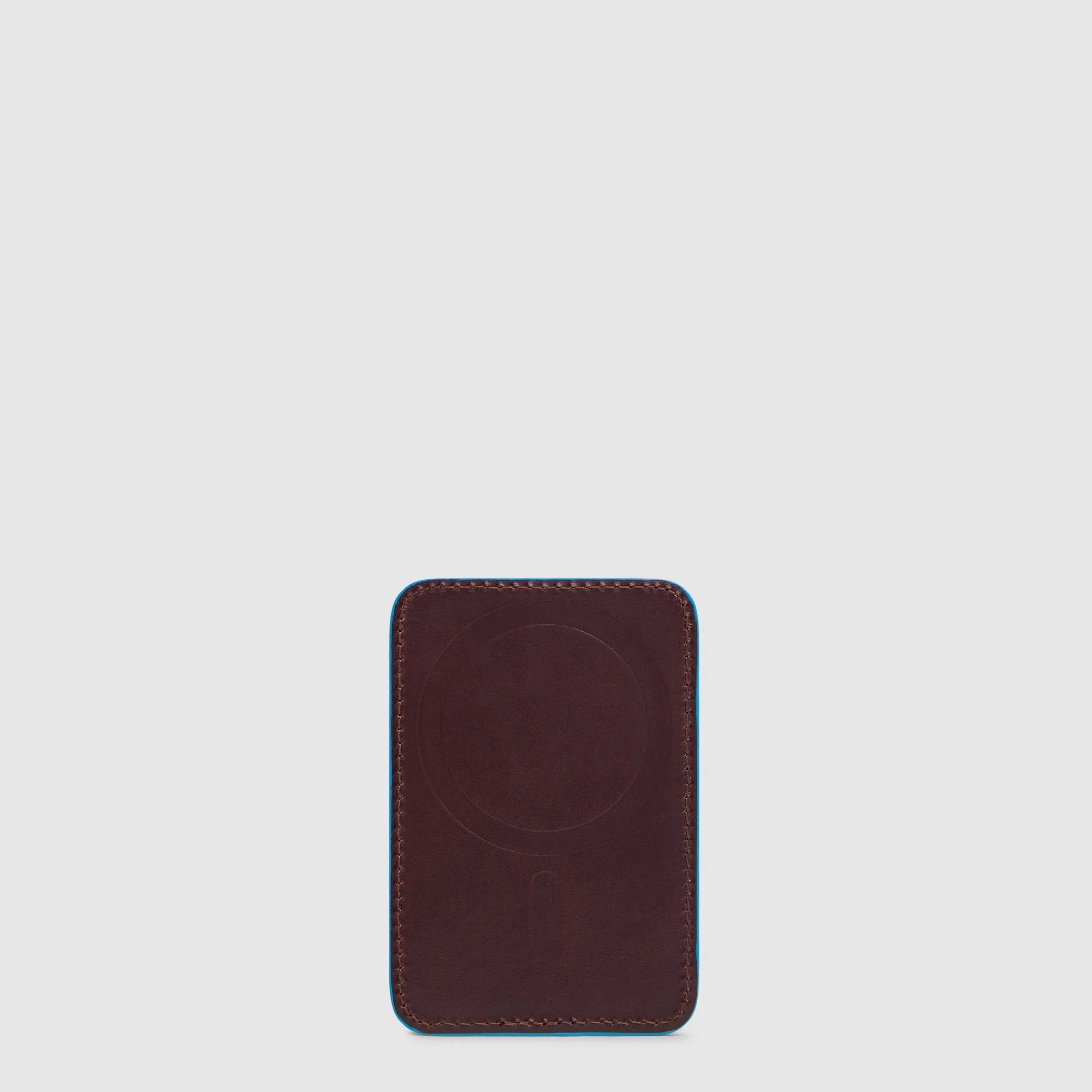 Piquadro Portacarte di Credito MagSafe in Pelle Blue Square Blu Notte con Protezione RFID
