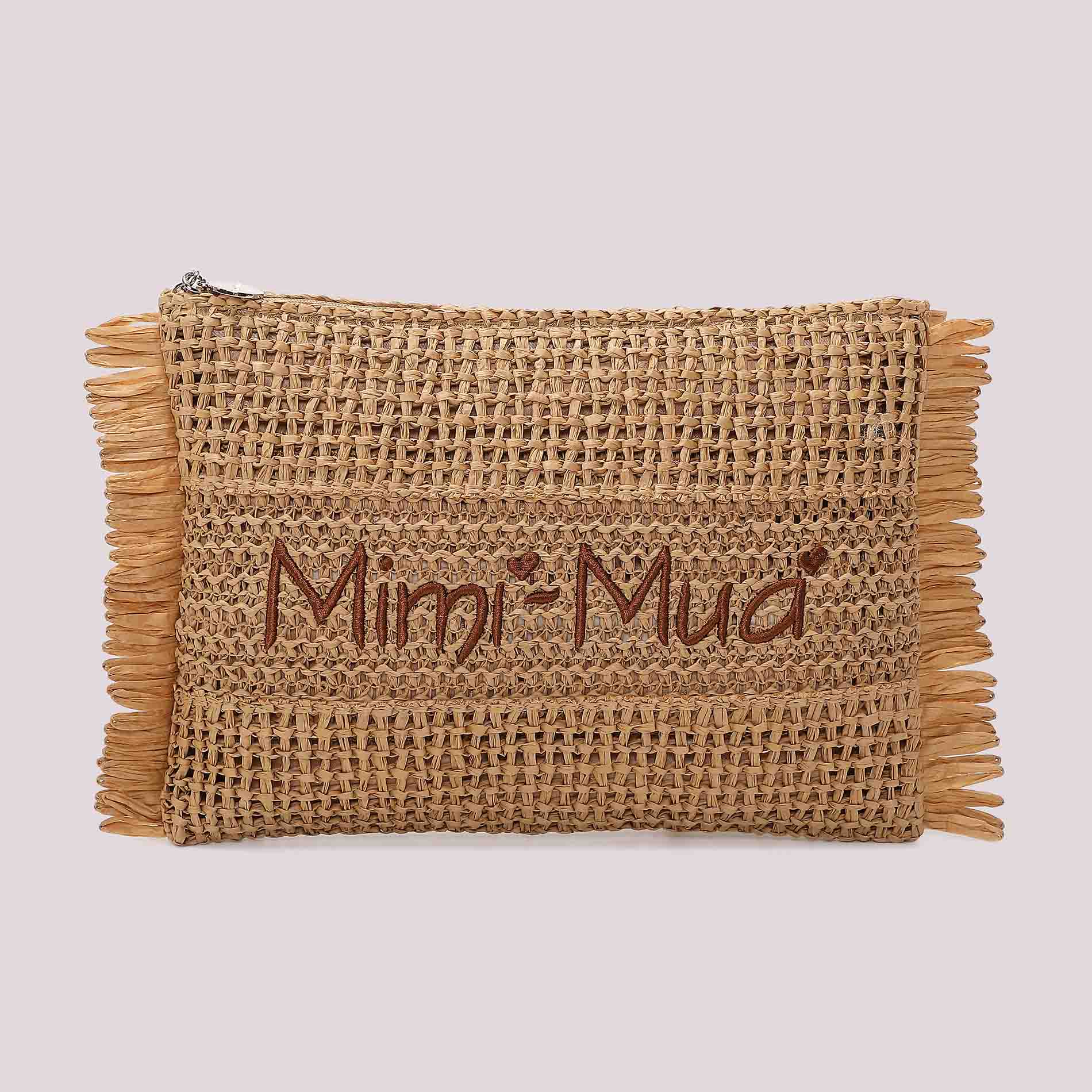 Pochette Mimi Mua Straw Paper