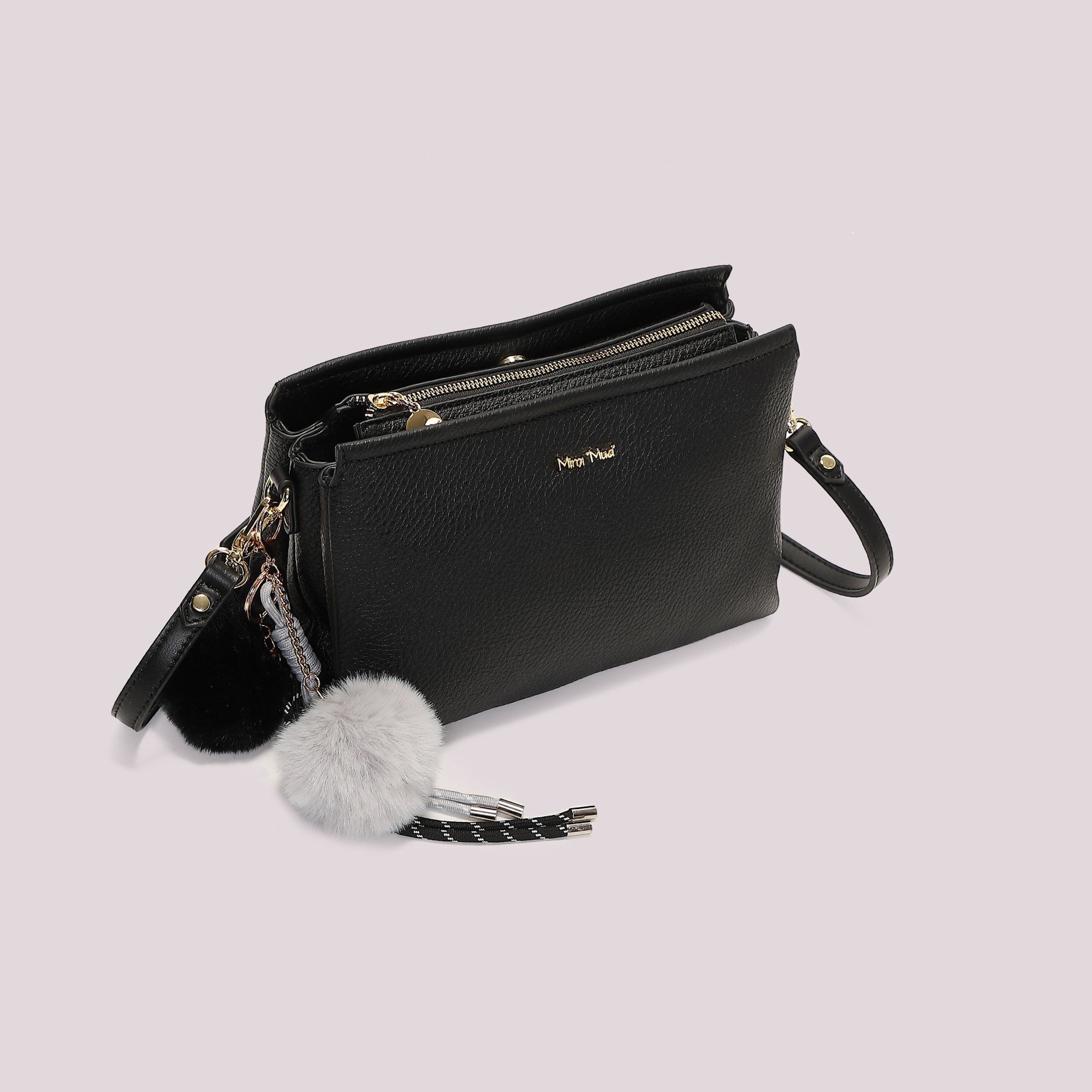 Borsa a Tracolla Donna Mimi Mua con Dettaglio Appeso