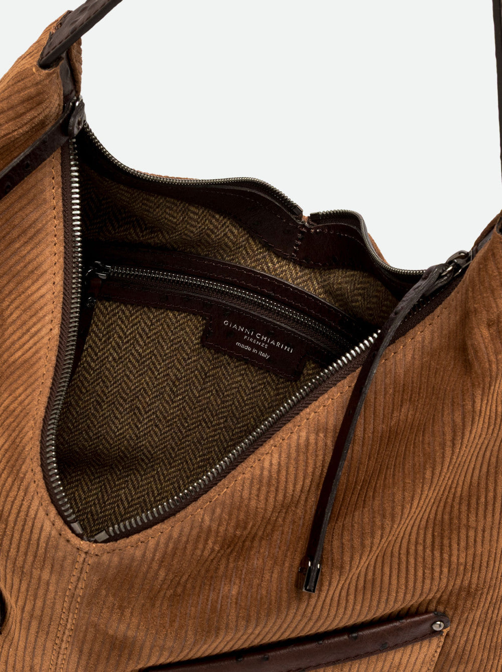 Borsa a Spalla Scilla in Pelle Scamosciata