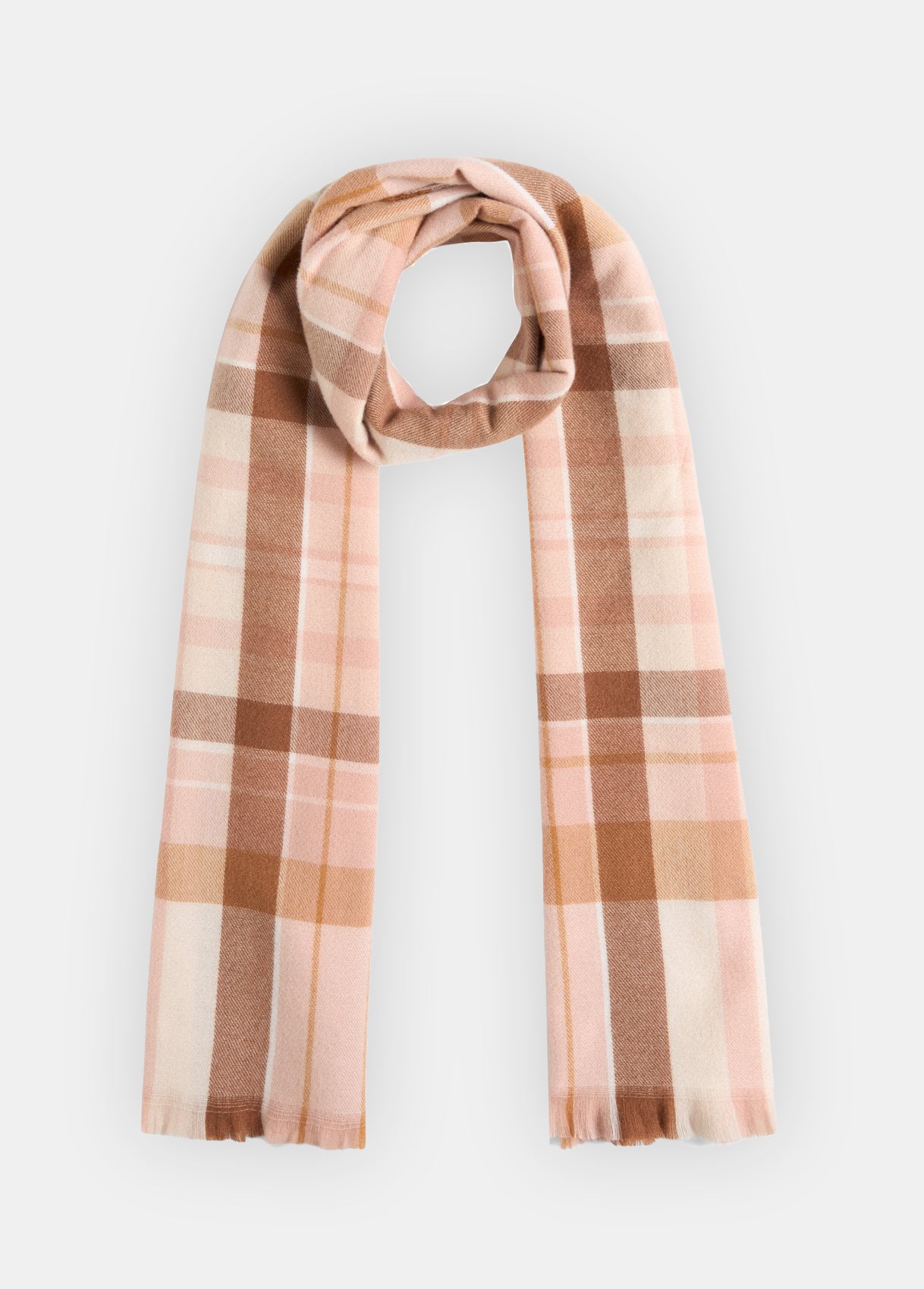 Liu Jo set cappello in maglia con logo e sciarpa a quadri