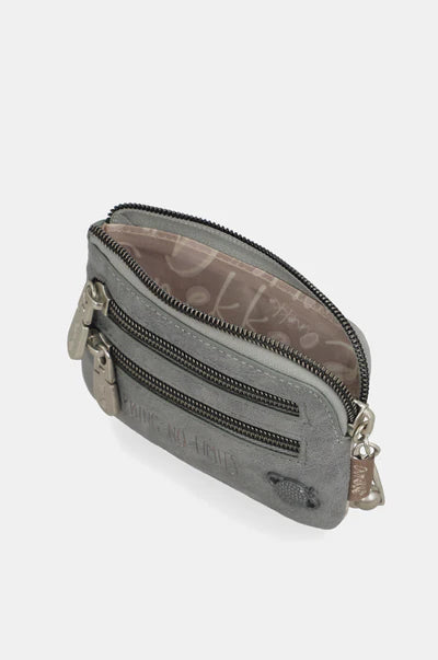 Portamonete donna Anekke piccolo con zip compatto Grigio TU | Giò Fashion
