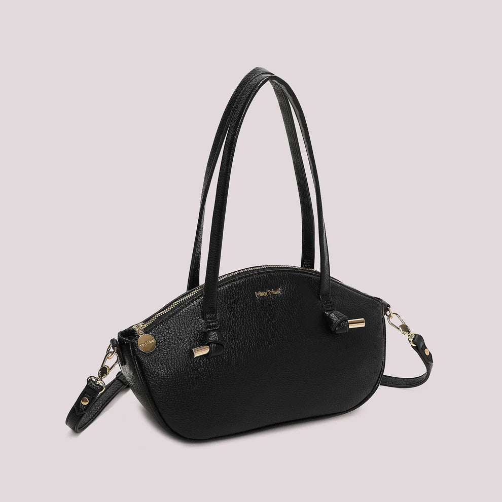 Borsa a Spalla Mimi Mua Nodo ai Manici Nero TU | Giò Fashion