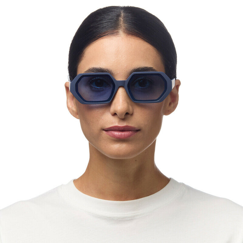 OKKIA Andrea Occhiali da Sole Unisex Esagonali con Lenti Sfumate e Protezione UV400
