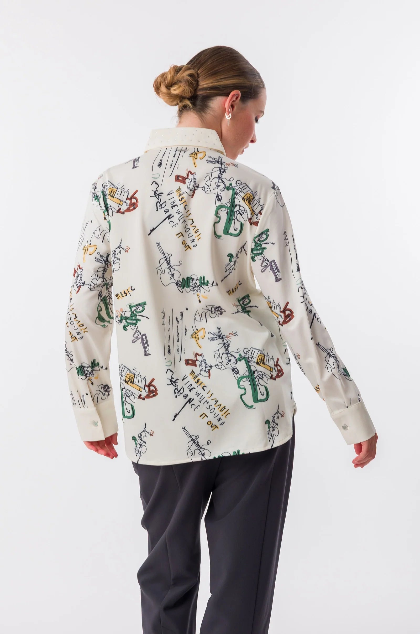 Camicia Donna Anekke con Stampa Artistica e Illustrazioni Decorative