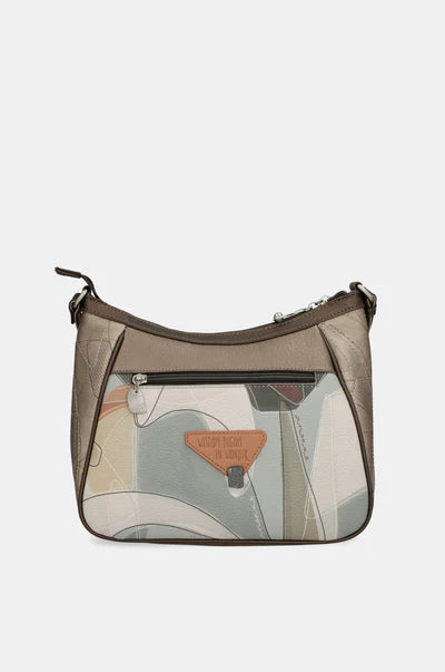 Borsa a spalla donna Anekke con zip e tracolla regolabile Beige TU | Giò Fashion