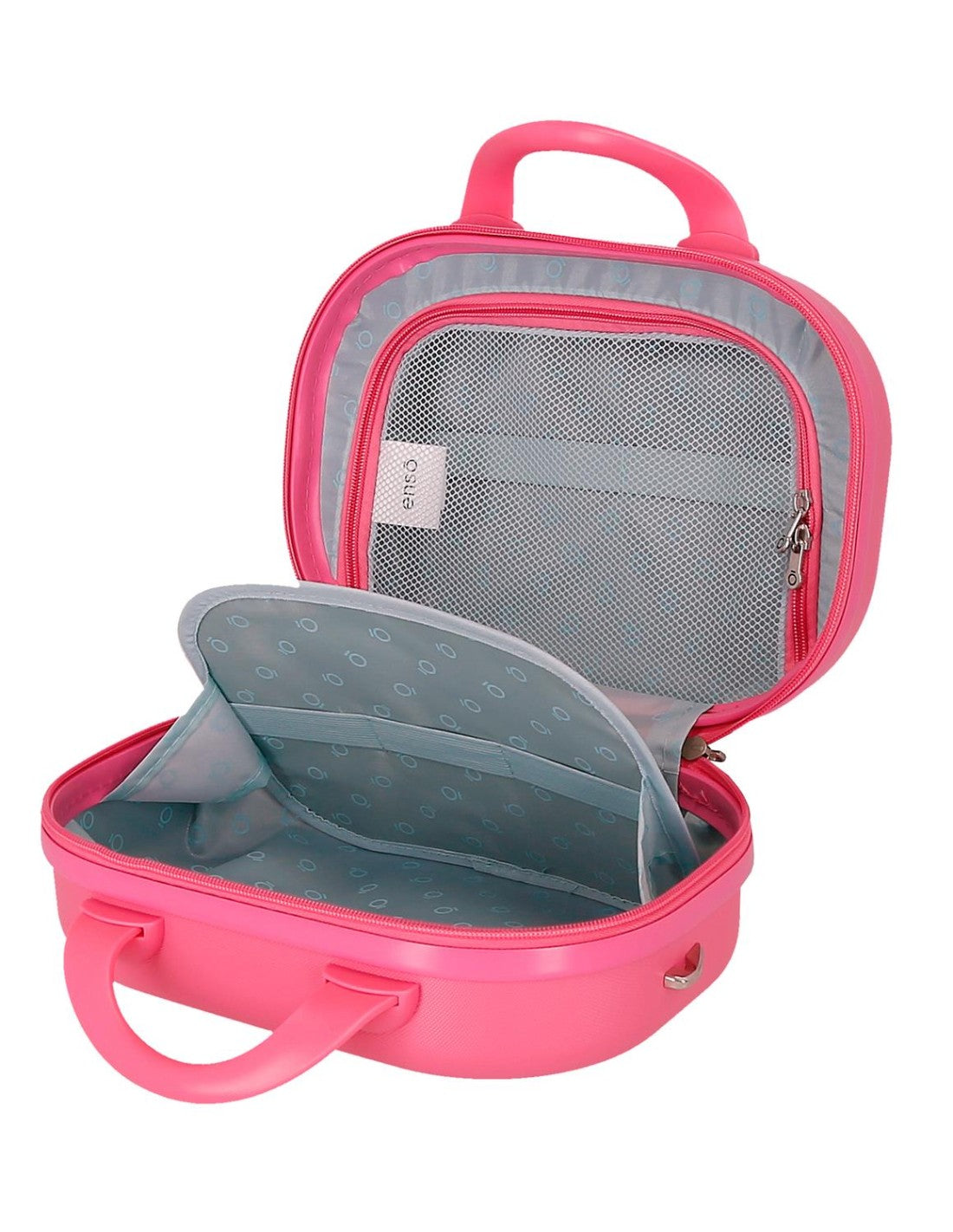 Disney Stitch Beauty Case da Viaggio Rigido in ABS con Maniglia e Fascia per Trolley