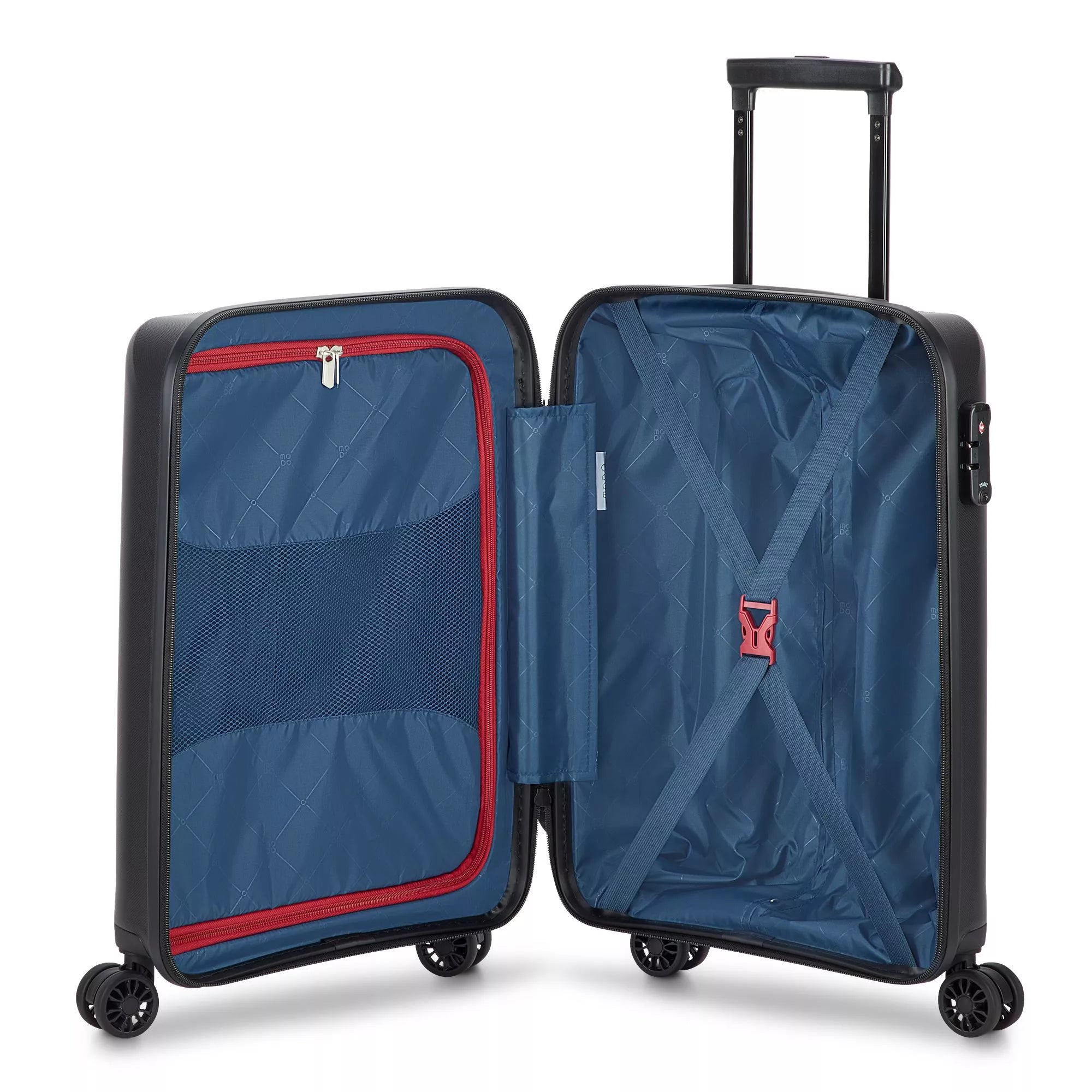 Modo by Roncato Trolley Bagaglio a Mano 4 Ruote Rigido 55x40x20 NERO TU | Giò Fashion