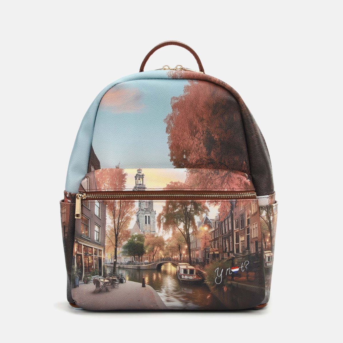 Ynot? Yes Bag Zaino Large Donna con Tasca Frontale