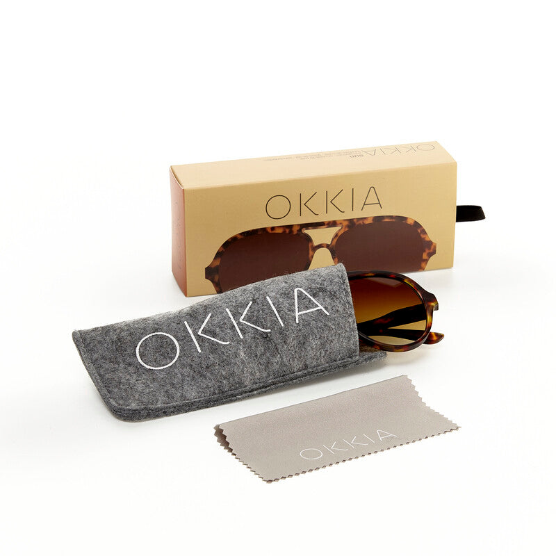 OKKIA Alessio Occhiali da Sole Unisex a Goccia con Protezione UV400