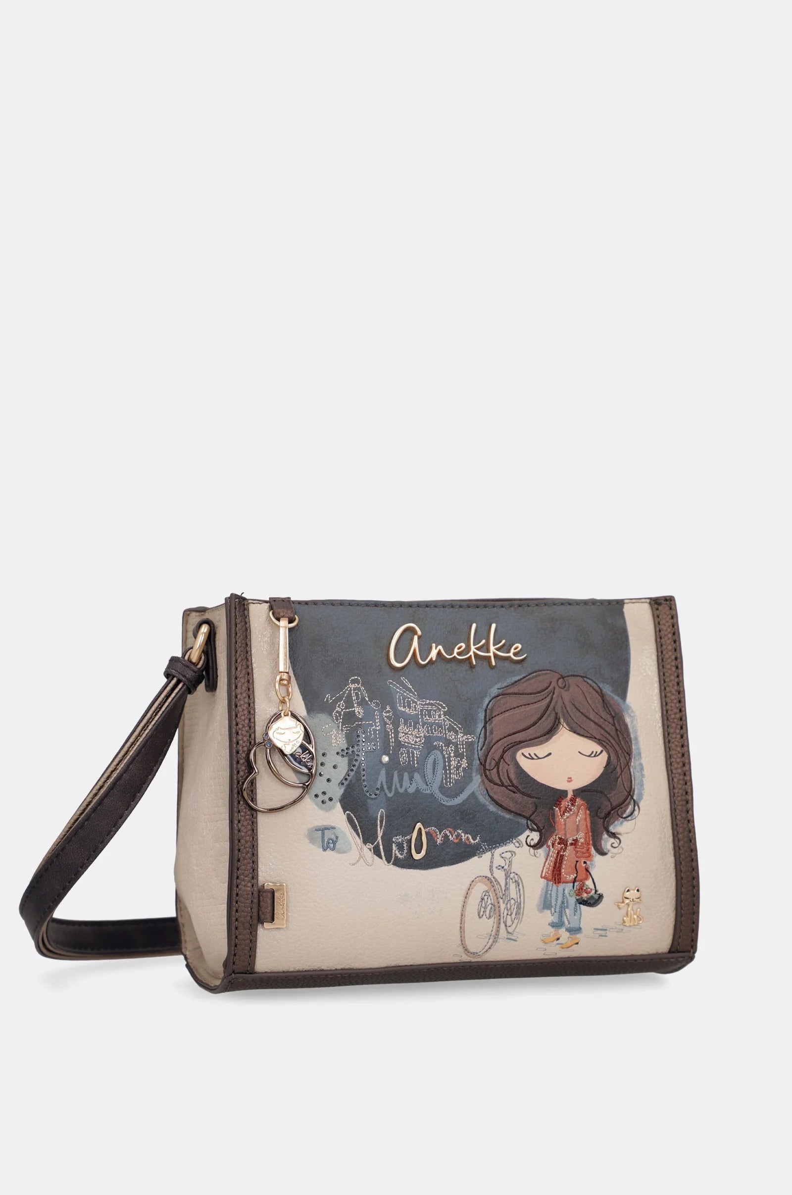 Borsa a Tracolla Donna Anekke Compatta con Tasche