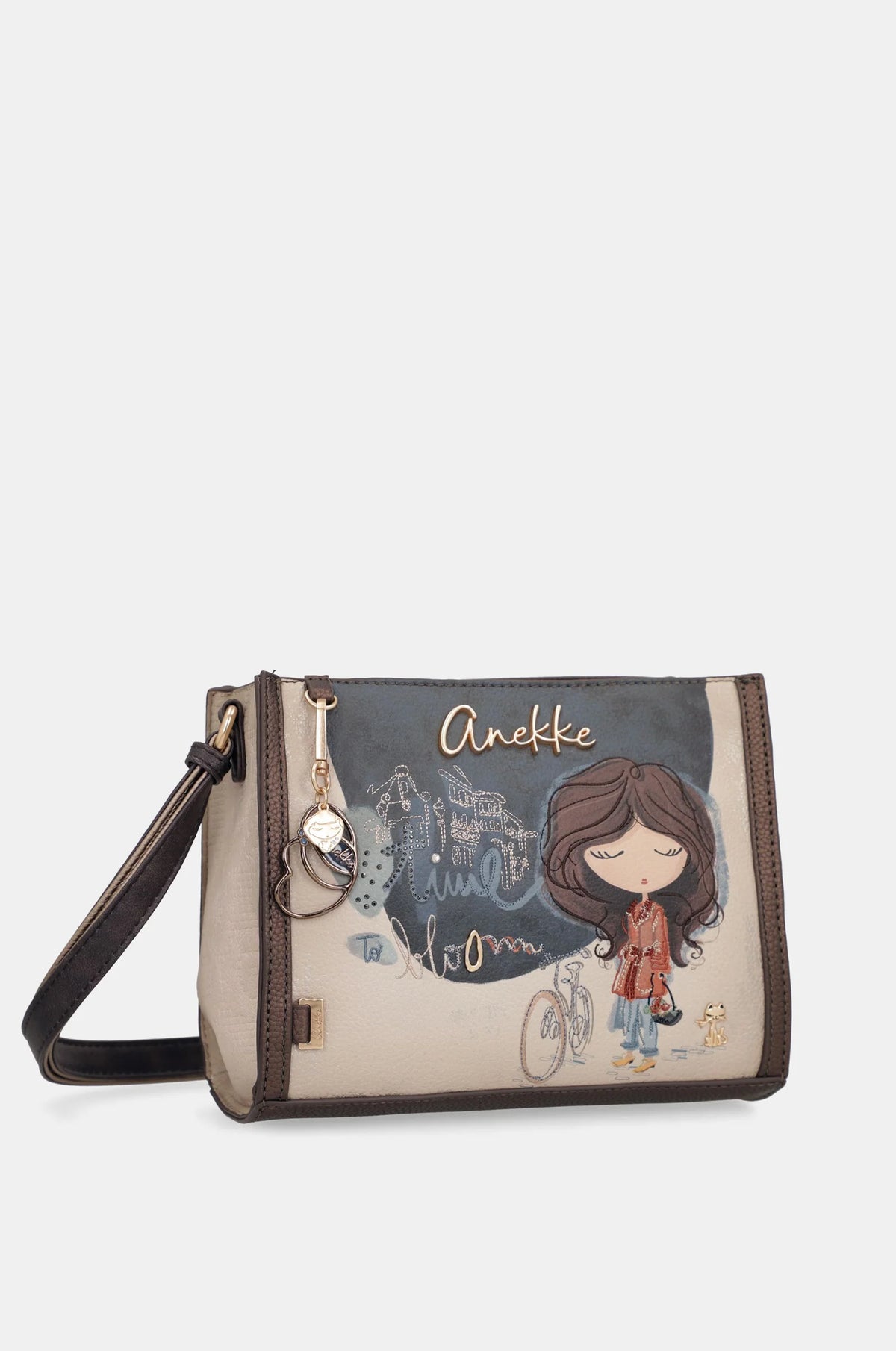 Borsa a Tracolla Donna Anekke Compatta con Tasche