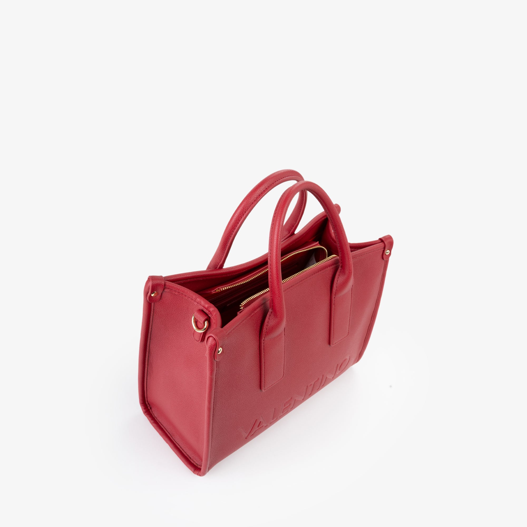 Valentino borsa a mano donna con tracolla logata RUBINO TU | Giò Fashion