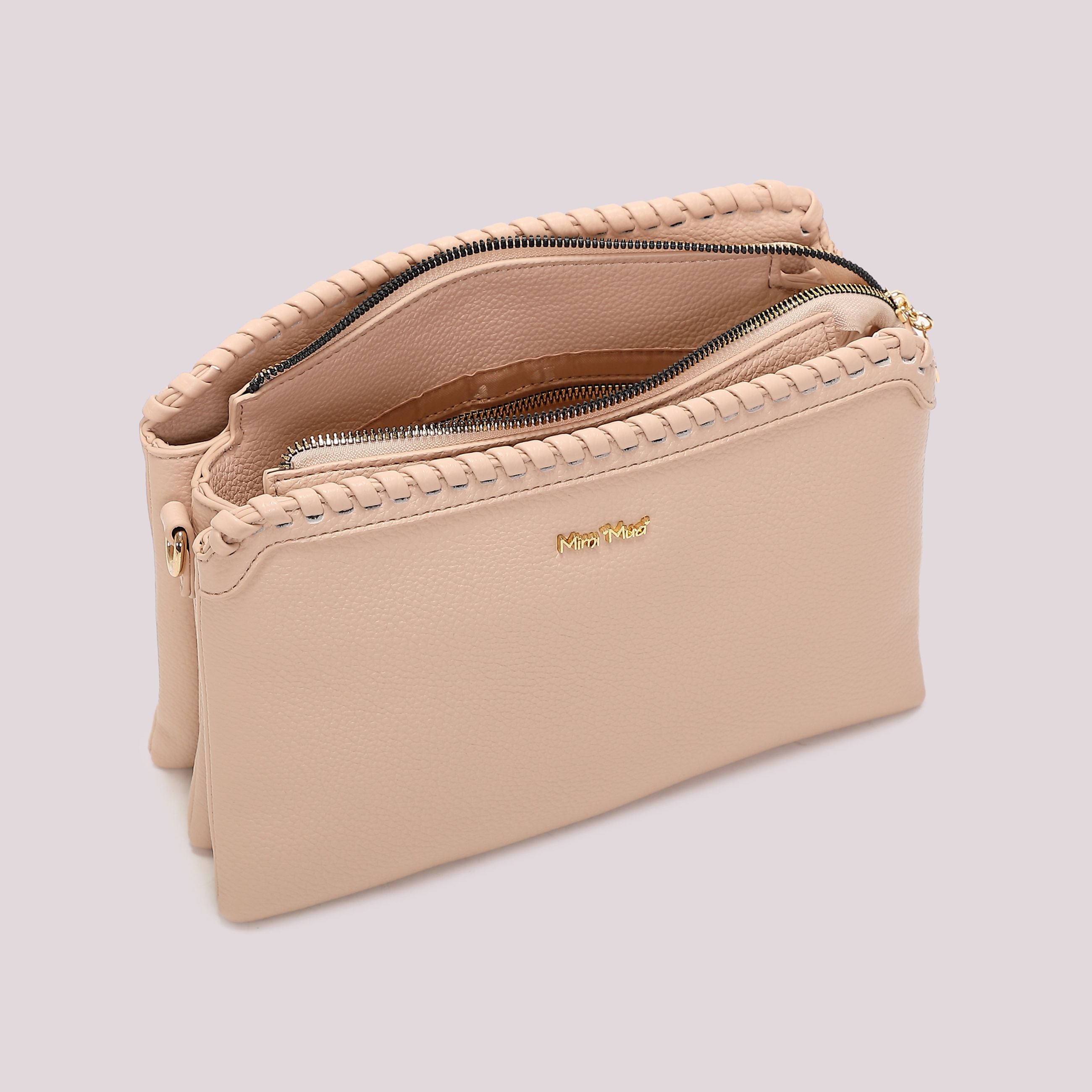 Borsa a Tracolla Mimi Mua Bordo Intrecciato