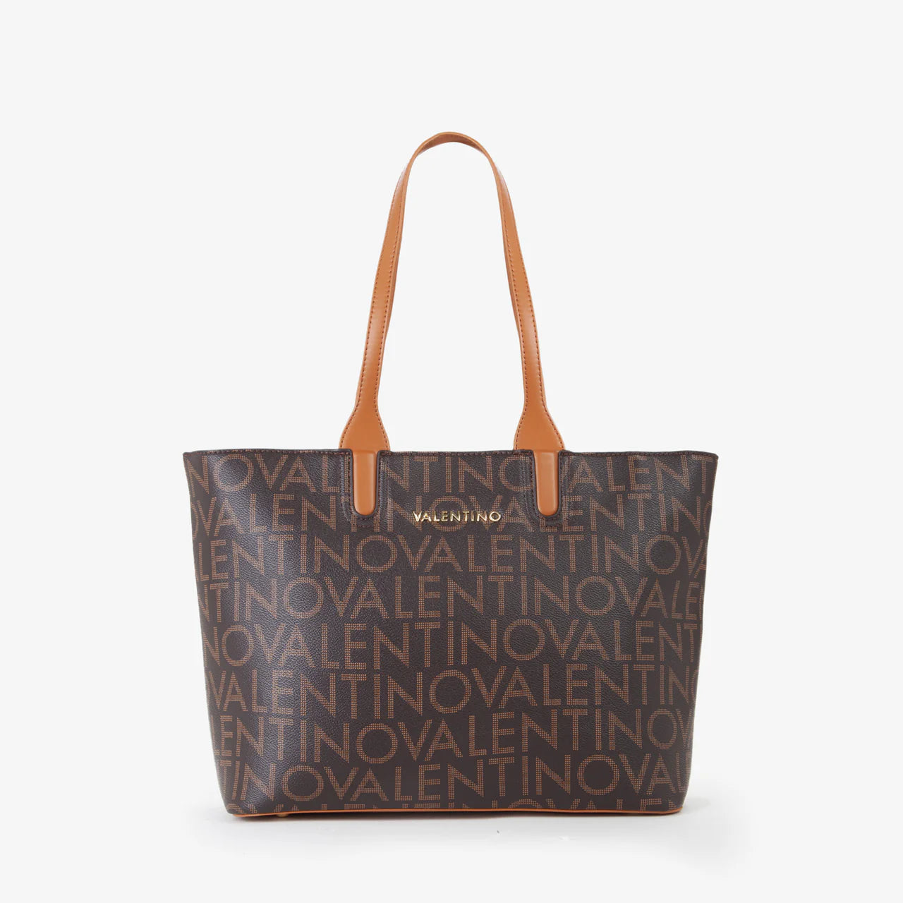 Valentino borsa shopper logata con doppi manici Marrone TU | Giò Fashion