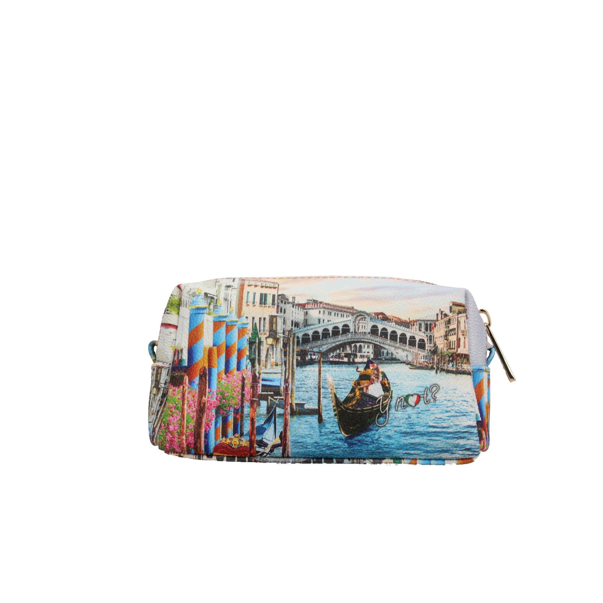 Beauty case YNot con stampa artistica e chiusura zip