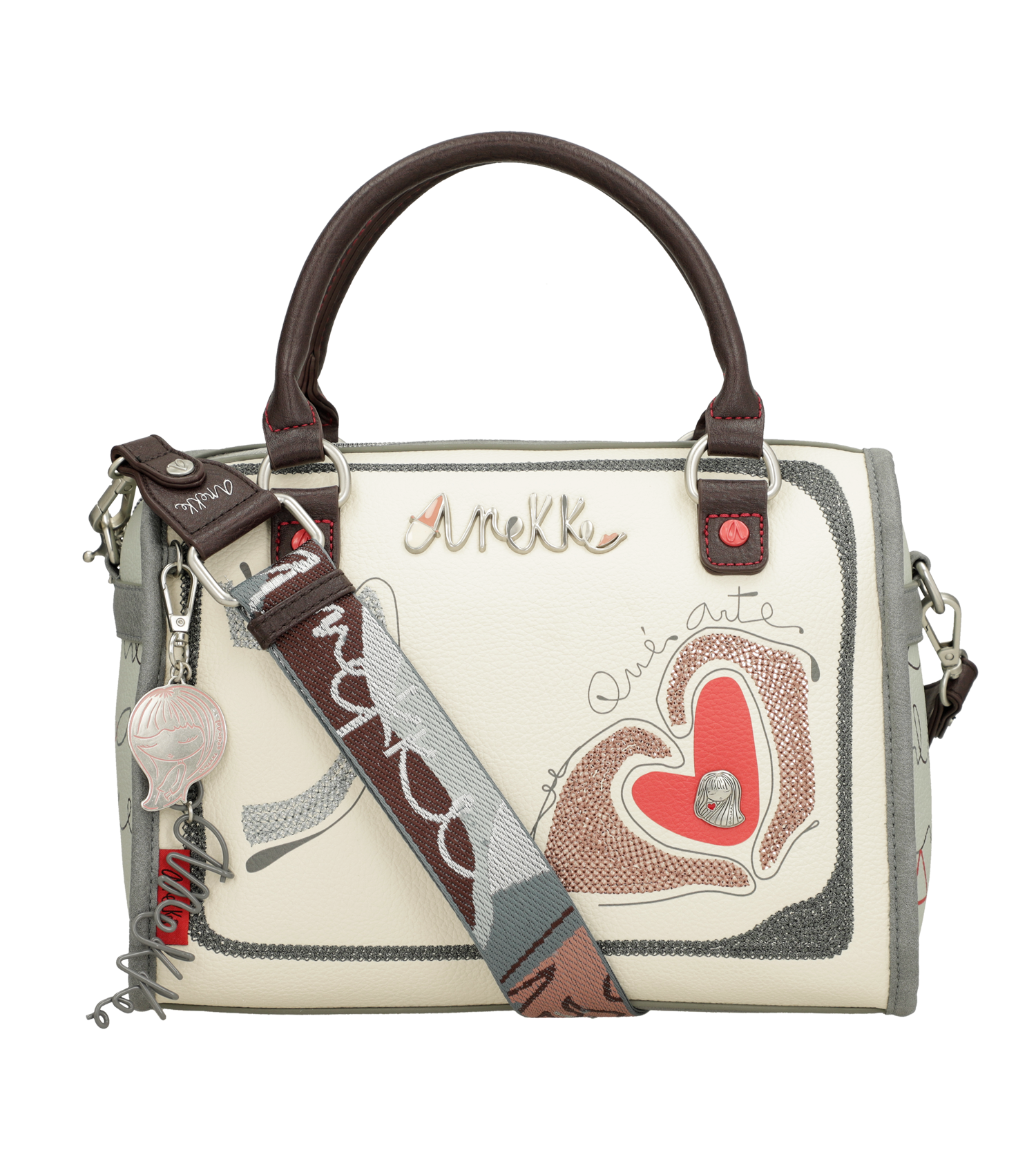 Borsa Anekke con doppio manico e tracolla removibile Bianco TU | Giò Fashion