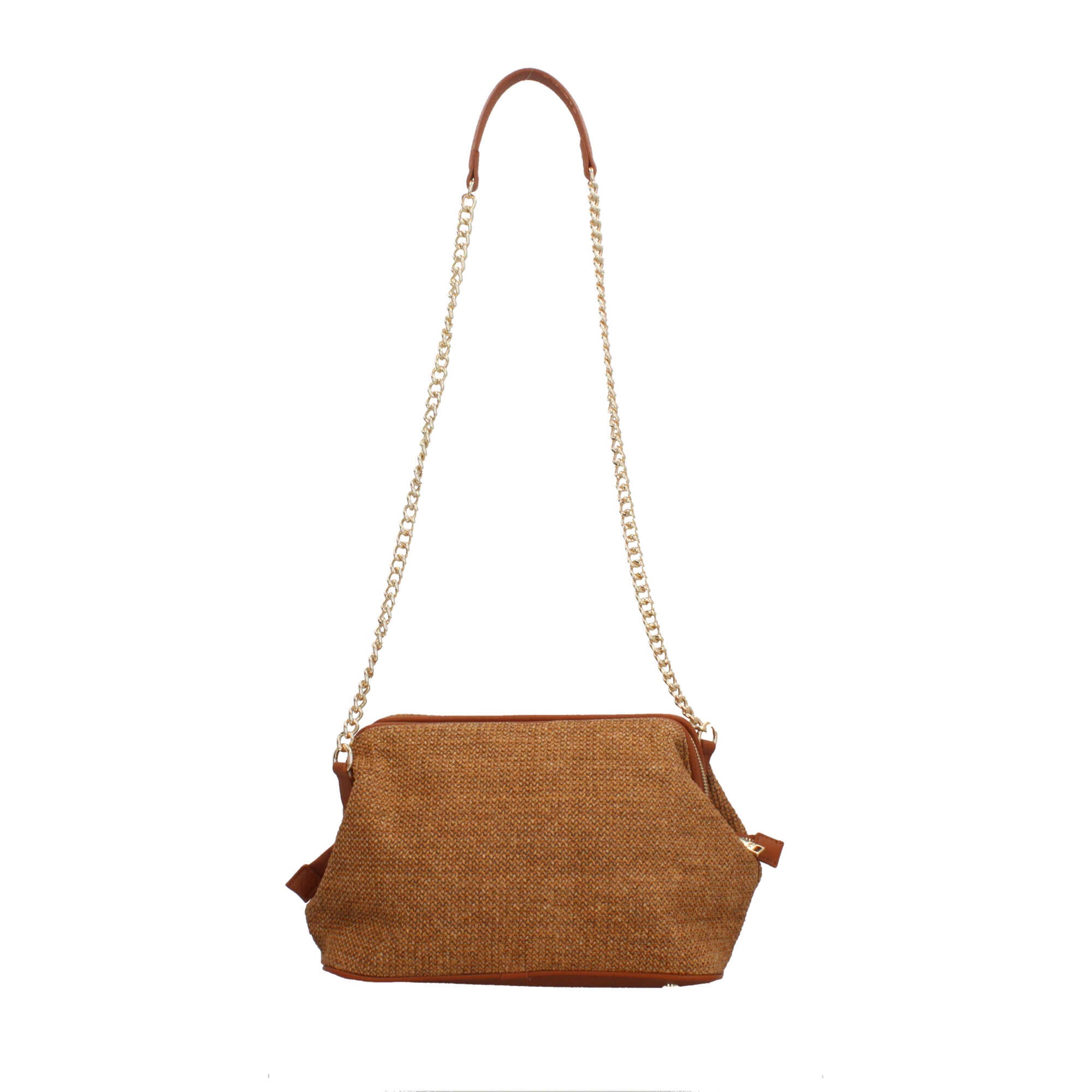 Borsa donna YNot pochette con tracolla in catena e dettagli in ecopelle