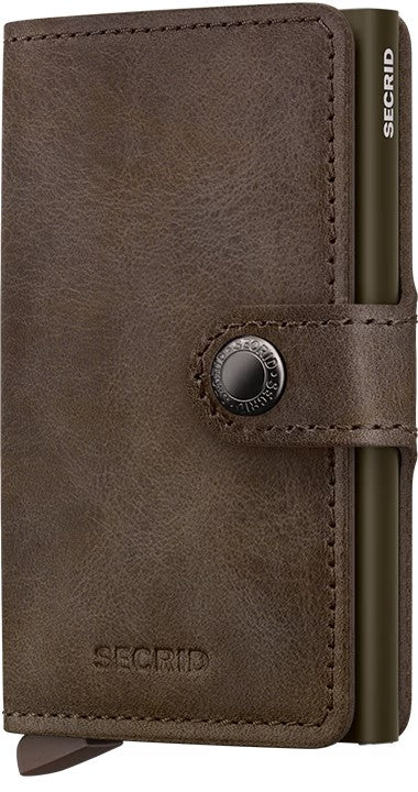 Portafoglio Secrid Miniwallet MV Oak compatto con protezione RFID Marrone TU | Giò Fashion