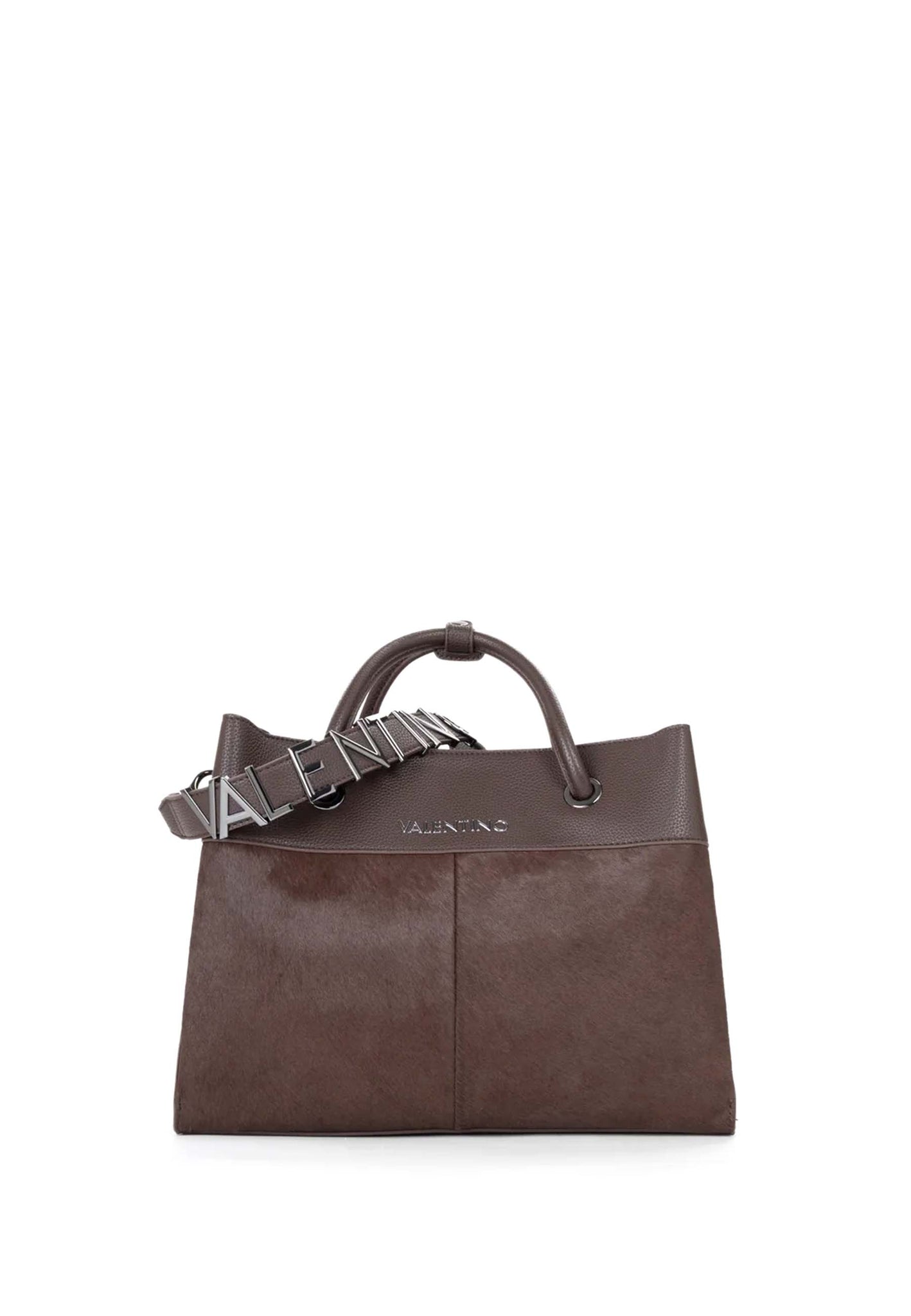 Valentino Borsa a Mano Alexia Winter con Inserto Effetto Cavallino