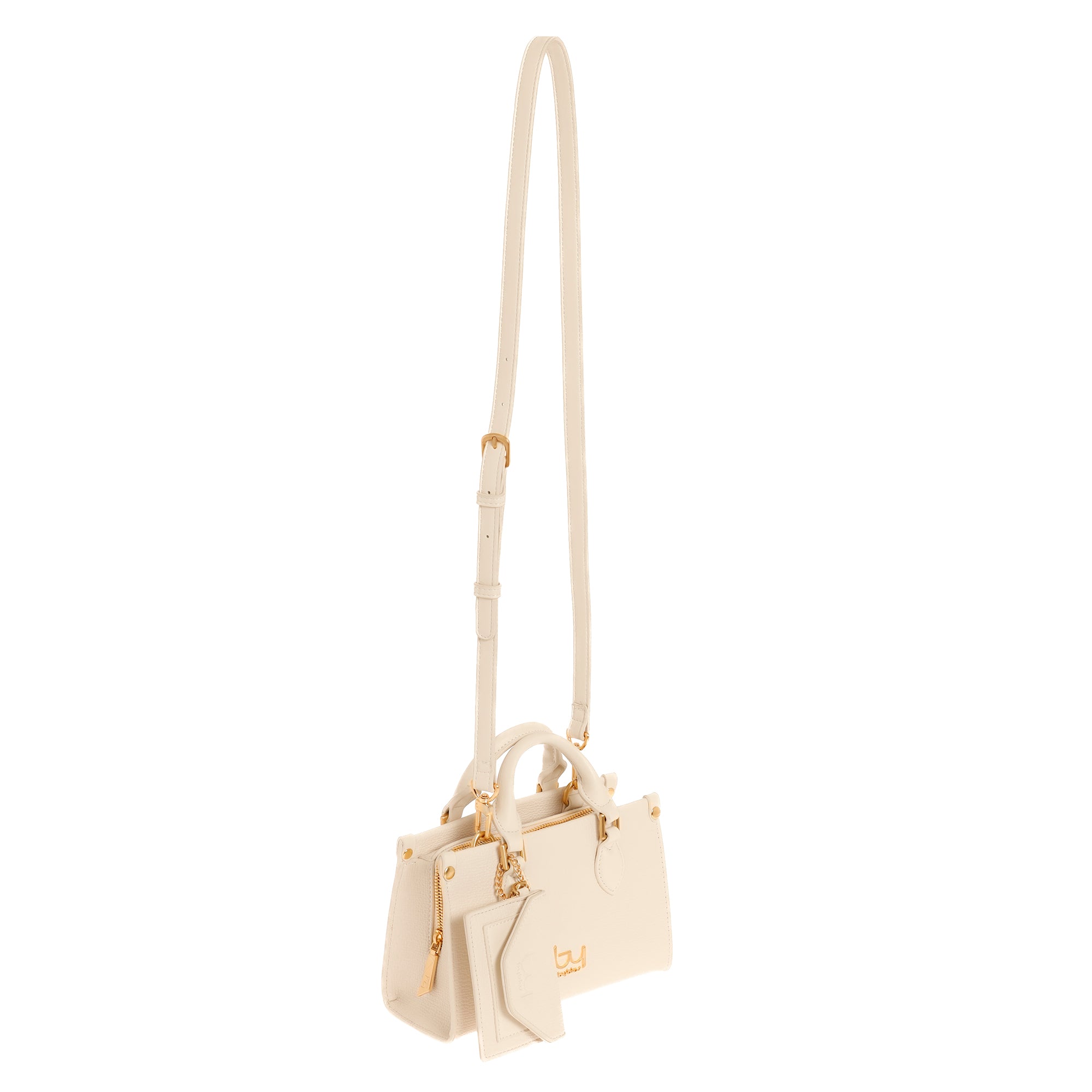 Borsa a mano Byblos donna compatta con tracolla regolabile e accessorio coordinato AVORIO TU | Giò Fashion