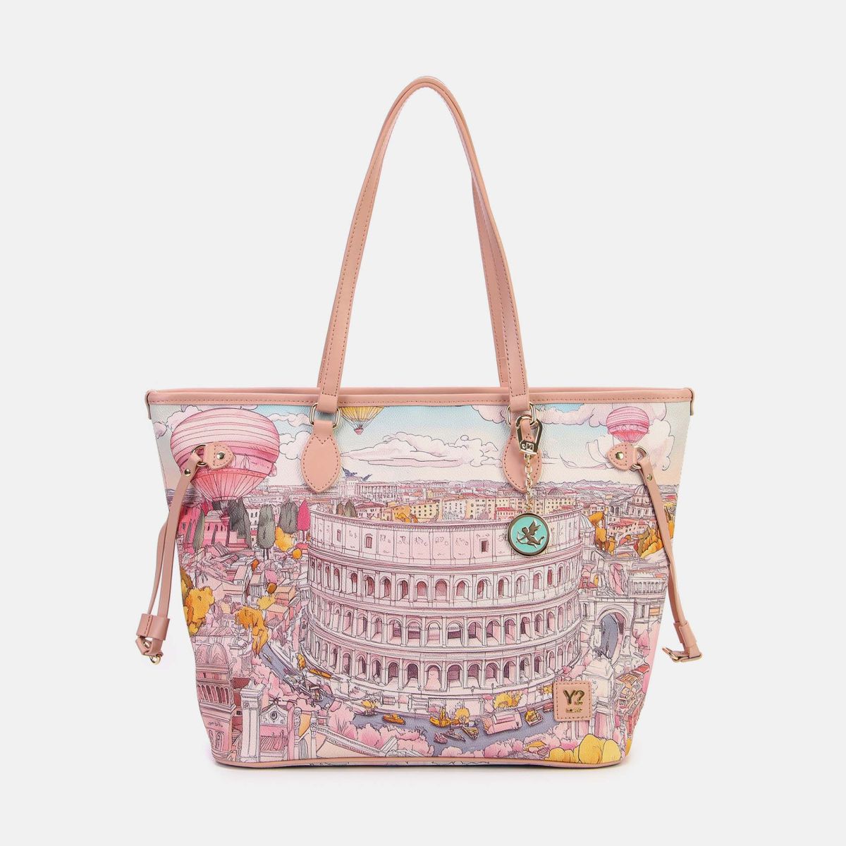 YNot? Fashionopoly – Borsa Shopping Donna con Stampa Urbana