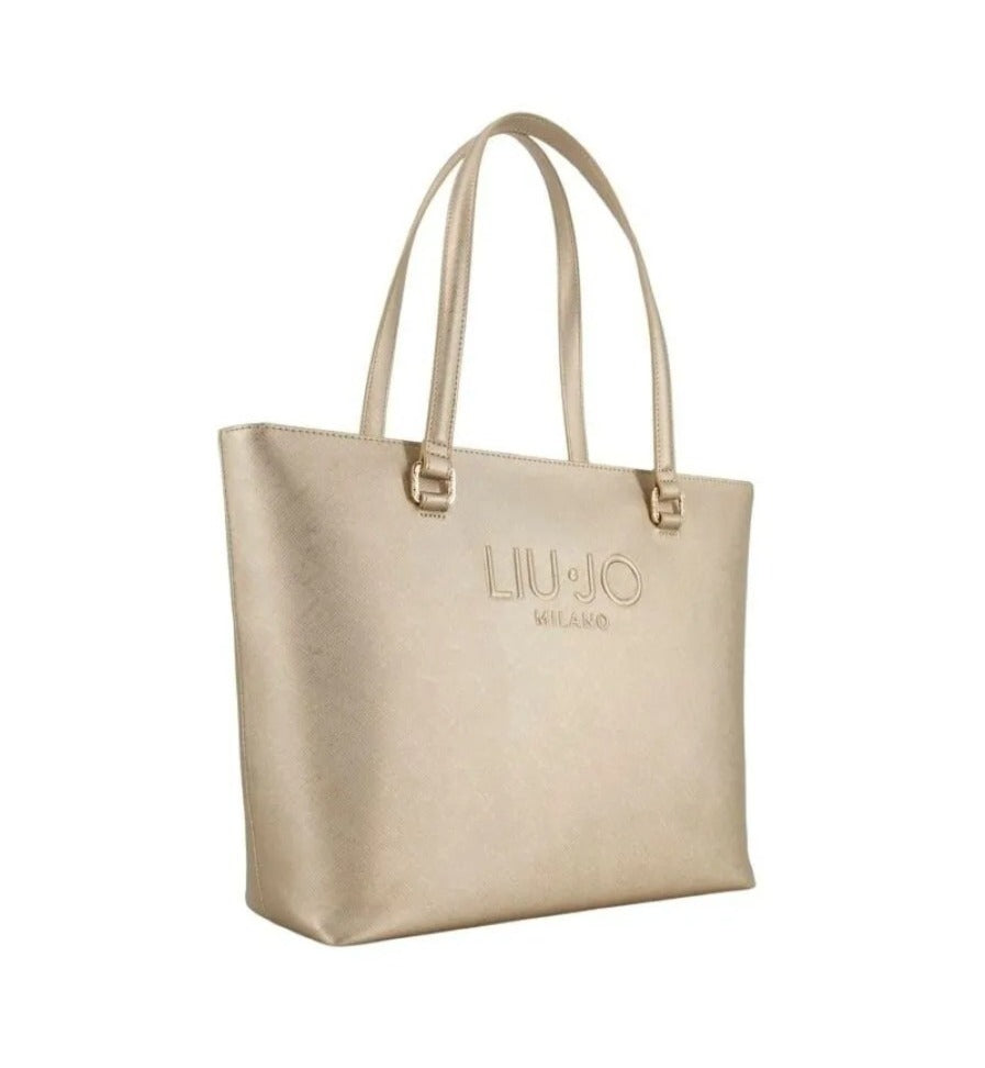 Shopper Liu Jo logo Milano Oro TU | Giò Fashion